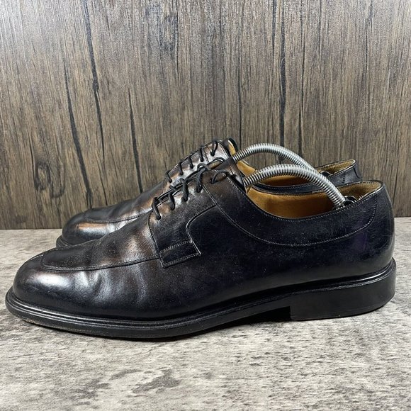 Mezlan Fiore Mens Leather Split Toe Derbys Size US 11.5 WIDE Black Made In Spain main image 6
